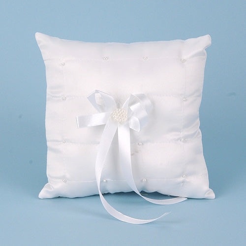 Ring Bearer Pillow White ( 7 Inch )