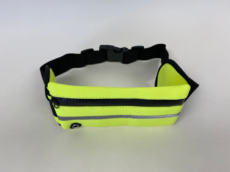 Waist Belt With Pouch Bag, Neon Green