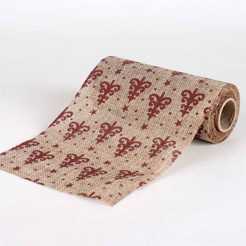 Natural - Faux Burlap Roll ( W: 6 Inch | L: 5 Yards )