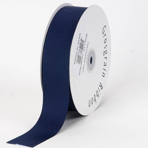 Navy - Grosgrain Ribbon Solid Color - ( W: 2 Inch | L: 50 Yards )