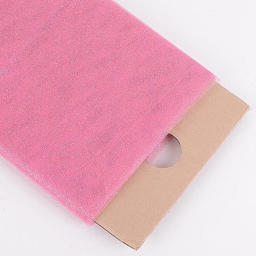 Shocking Pink - Premium Glitter Tulle Fabric ( 54 Inch | 10 Yards )