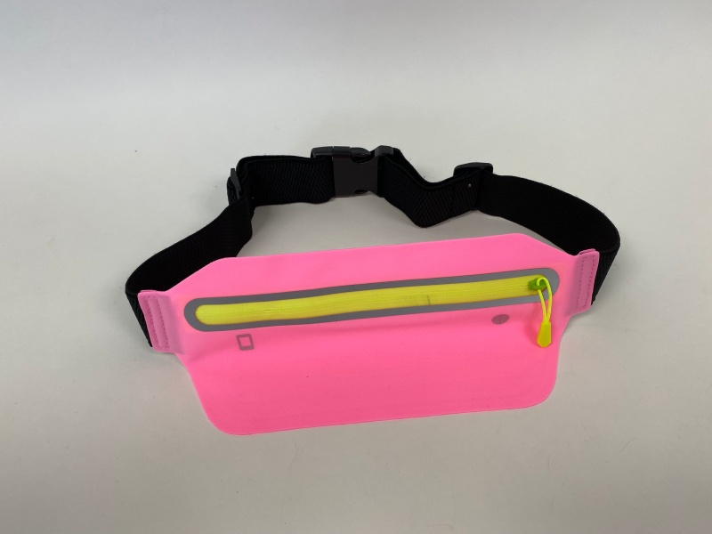 Waist Belt With Pouch Bag, Pink