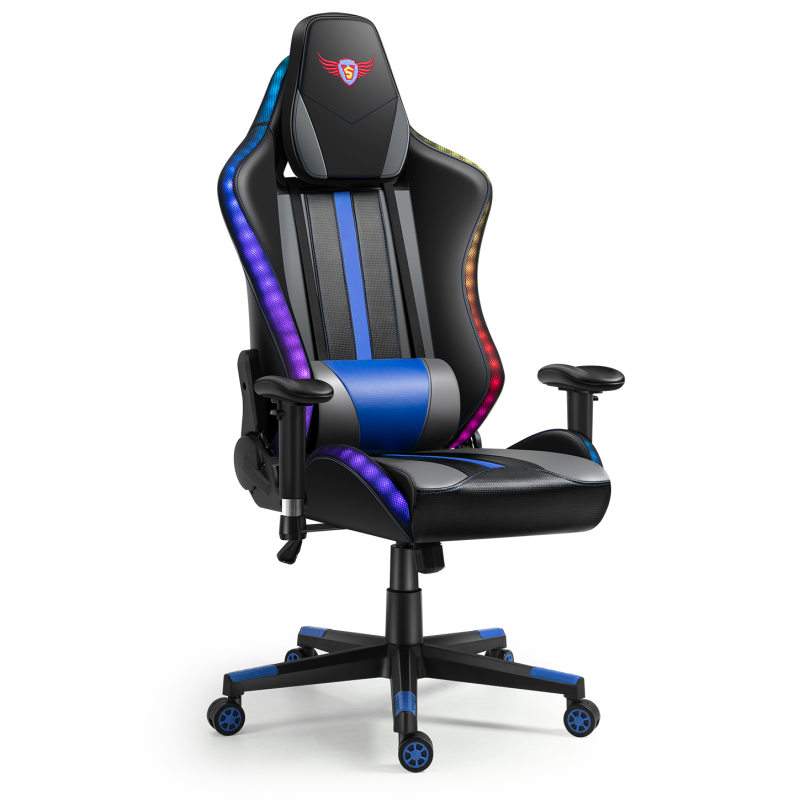 Computer Chair For Adults Difeisi Gaming Chair With Led Lights Reclining Desk Chairs Ergonomic Video Game Chair