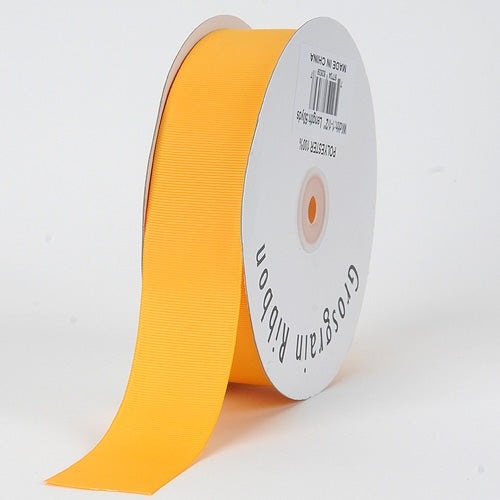 Light Gold - Grosgrain Ribbon Solid Color - ( W: 3/8 Inch | L: 50 Yards )
