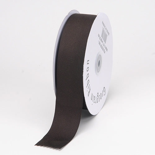Chocolate - Grosgrain Ribbon Solid Color - ( 1/4 Inch | 50 Yards )