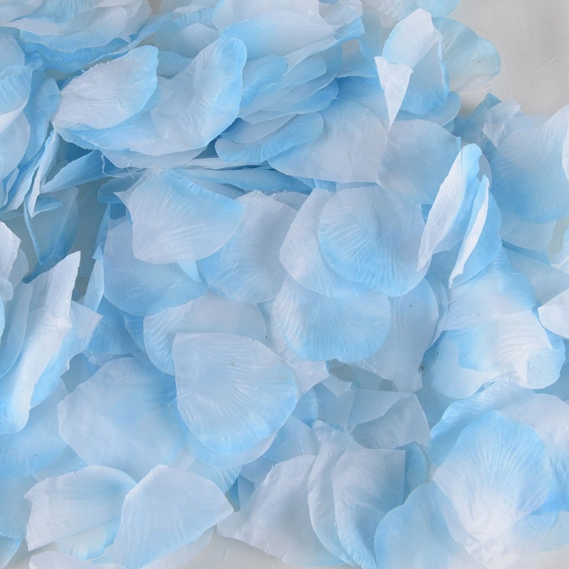 Light Blue - Silk Flower Petal - ( 400 Petals )