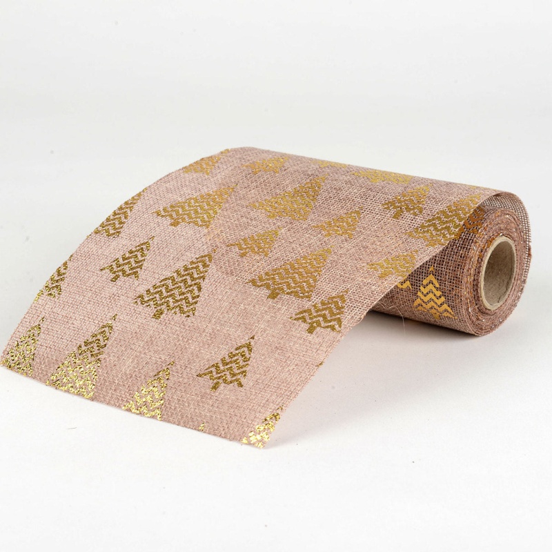 Natural - Faux Burlap Roll ( W: 6 Inch | L: 5 Yards )