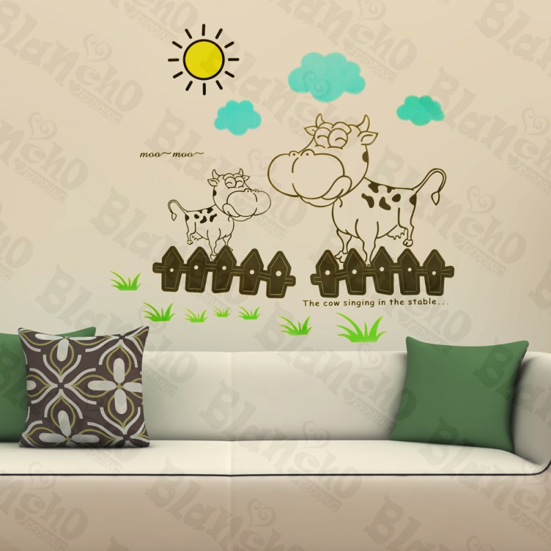 Sunny Cow Wall Decals Stickers Appliques