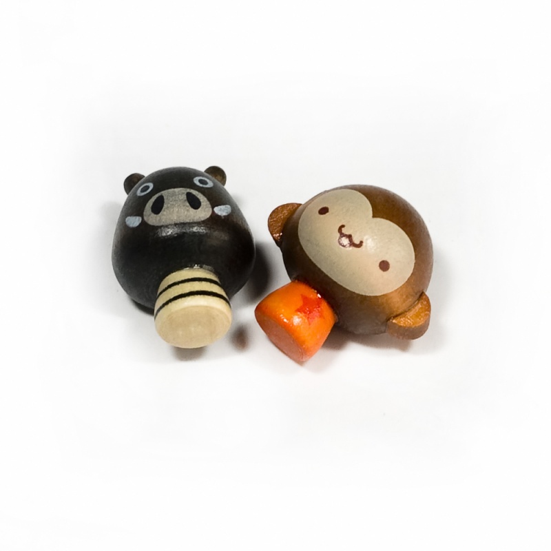- Refrigerator Magnets - Mini Pig & Monkey