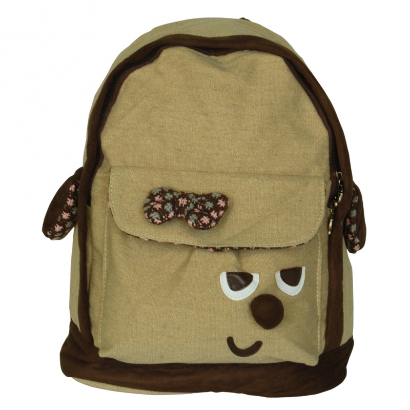 Fabric Art School Backpack Outdoor Daypack - Funny Life