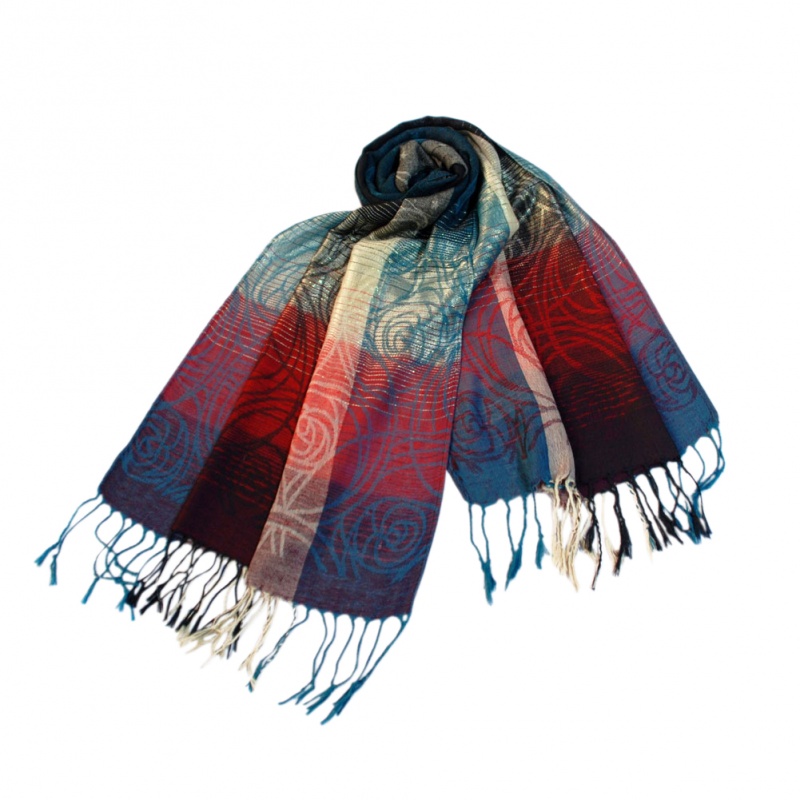 Moon & Stars & Roses Pashmina Shawl