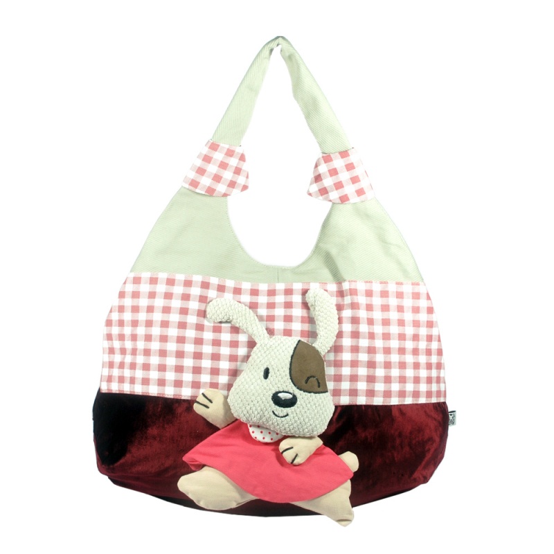 100% Cotton Canvas Shoulder Bag / Swingpack - Naughty Rabbit