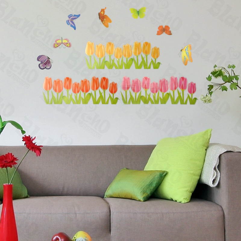 Corner Blossom - Large Wall Decals Stickers Appliques Home Decor