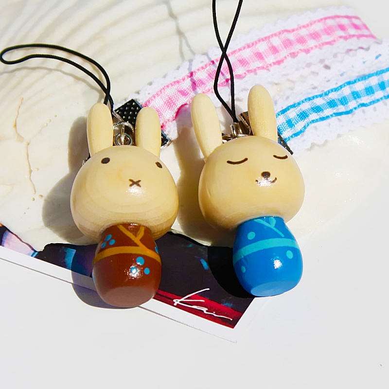 - Cell Phone Charm Strap / Camera Charm Strap - Kimono Rabbit-3
