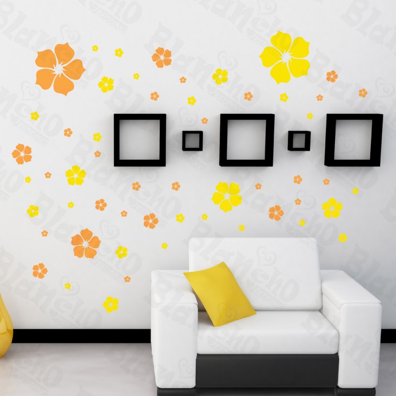 Pink Warm Flower Large Wall Decals