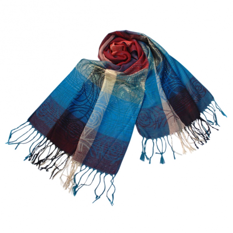 Moon & Stars & Roses Elegant Fashion Smooth Touch Tassel Ends Pashmina/Shawl/Scarf