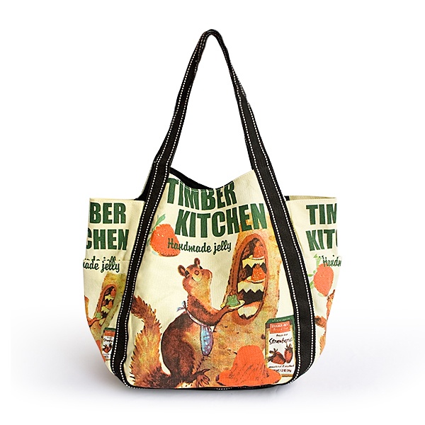 100% Cotton Eco Canvas Shoulder Tote Bag / Shopper Bag - Timber Kitchen