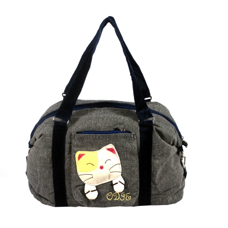 100% Cotton Canvas Shoulder Bag / Swingpack - Sweet Mio Mio