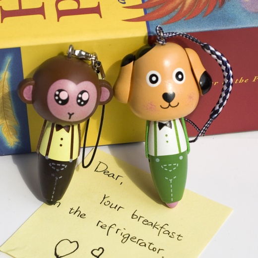 Cell Phone Charm Strap / Camera Charm Strap - Monkey & Dog