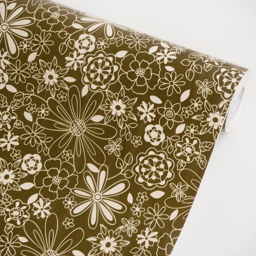 Elegant Flowers Self-Adhesive Wallpaper Home Decor