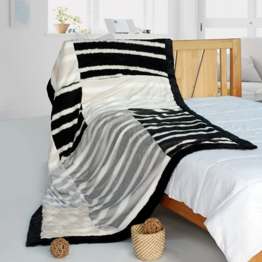 Patchwork Throw Blanket - Classic Stripe