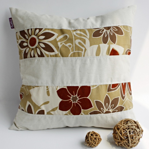 Linen Patch Work Pillow Cushion Floor Cushion - Sunny Mood