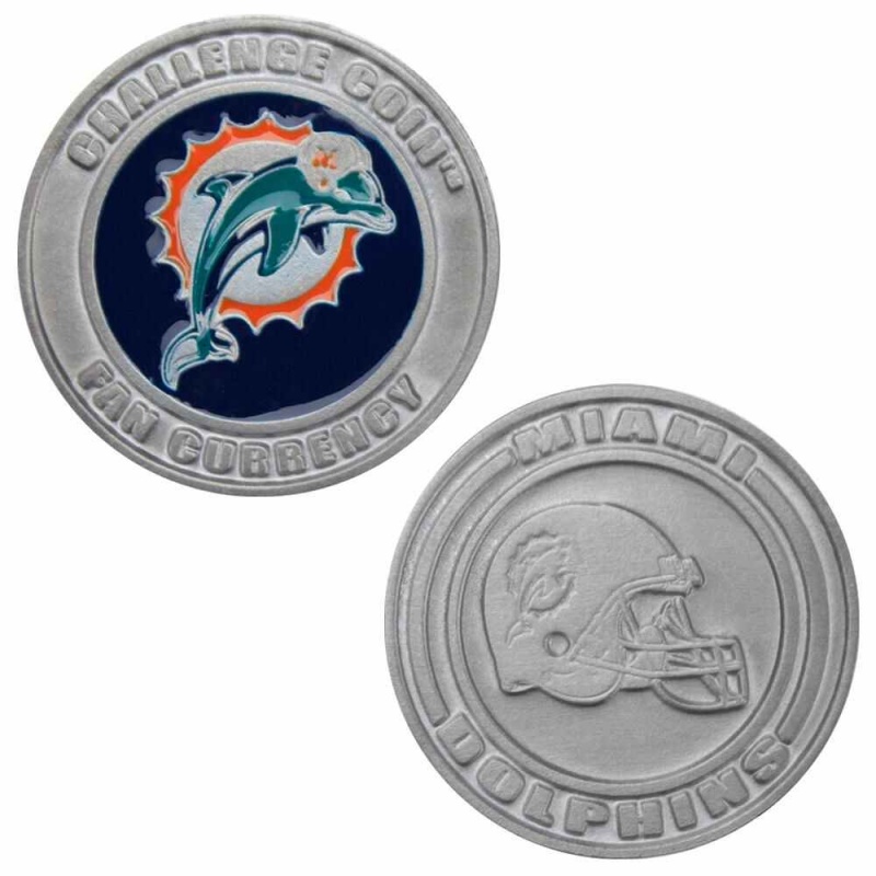 Challenge Coin Card Guard - Miami Dolphins