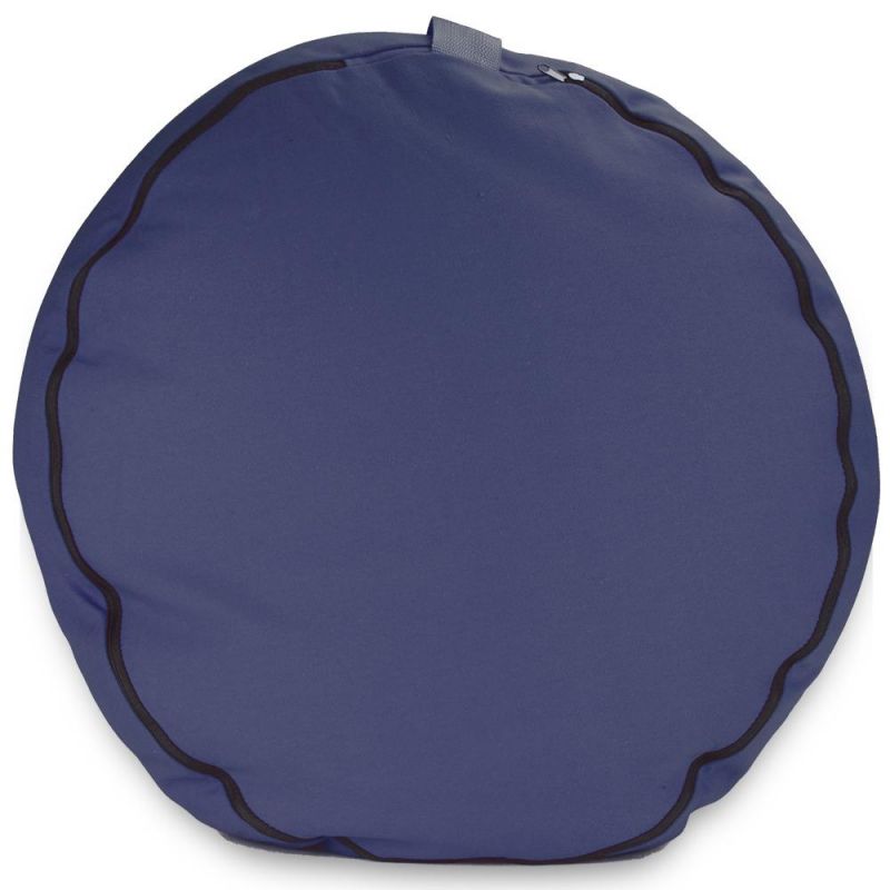 Blue 18" Round Zafu Meditation Cushion