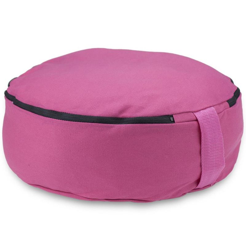 Pink 15" Round Zafu Meditation Cushion