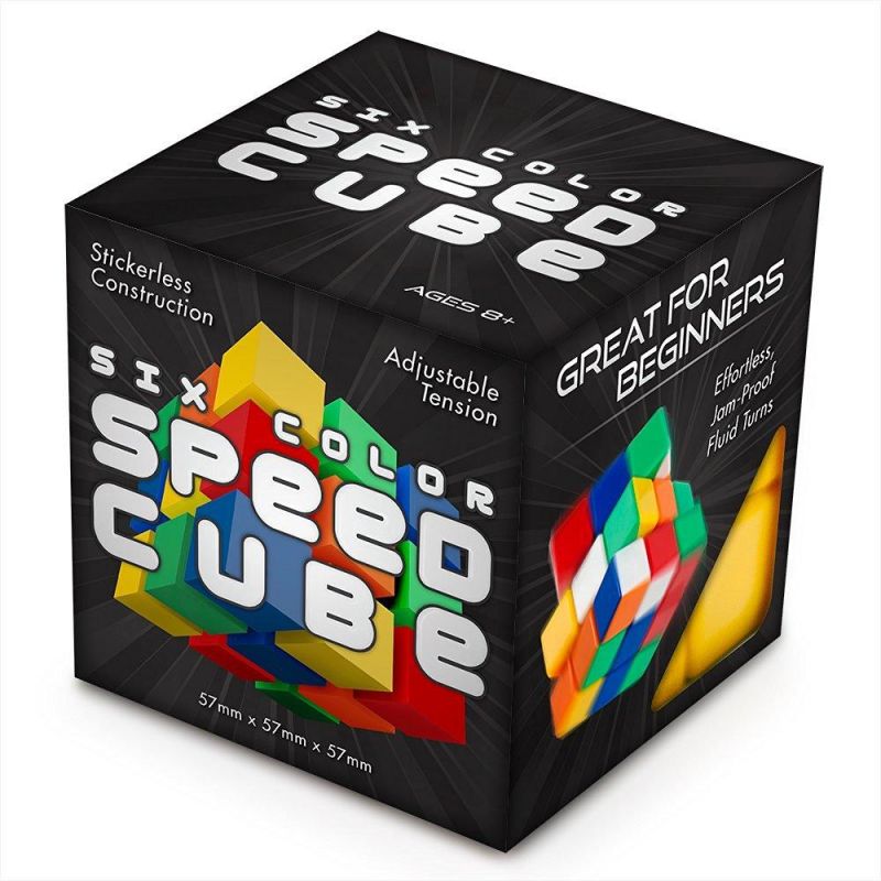 3X3x3 Stickerless 6-Color Speed Puzzle Cube