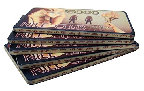 10 $5000 Nile Club 40 Gram Ceramic Poker Plaques