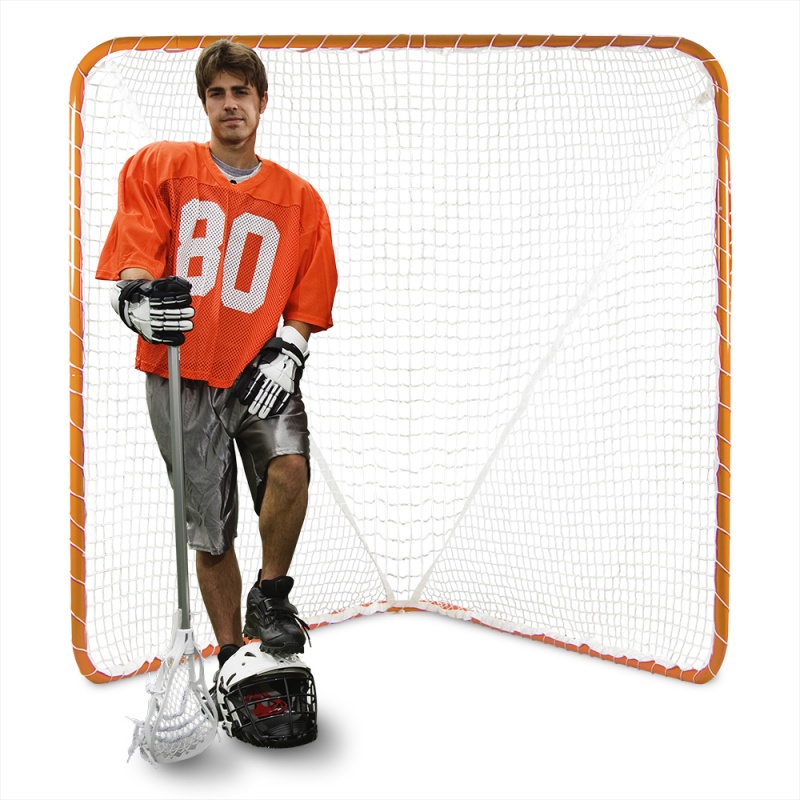 6' X 6' Official Size Orange Lacrosse Goal