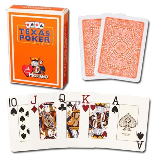 Modiano Texas Poker Jumbo - Orange