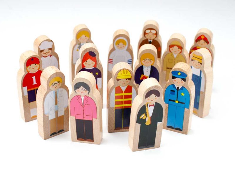 Little Professionals Wooden Character Set