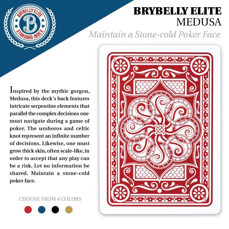 Red Brybelly Elite Medusa Deck - Wide Size / Reg. Index