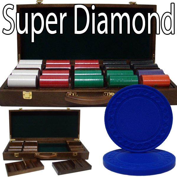 Standard Breakout 500 Ct Super Diamond Chip Set - Walnut