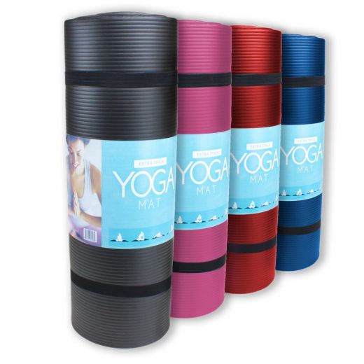 3/8-Inch (8mm) Professional Yoga Mat - Black