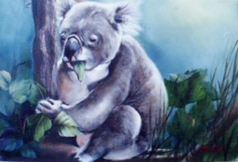 Bob Ross Hungry Koala