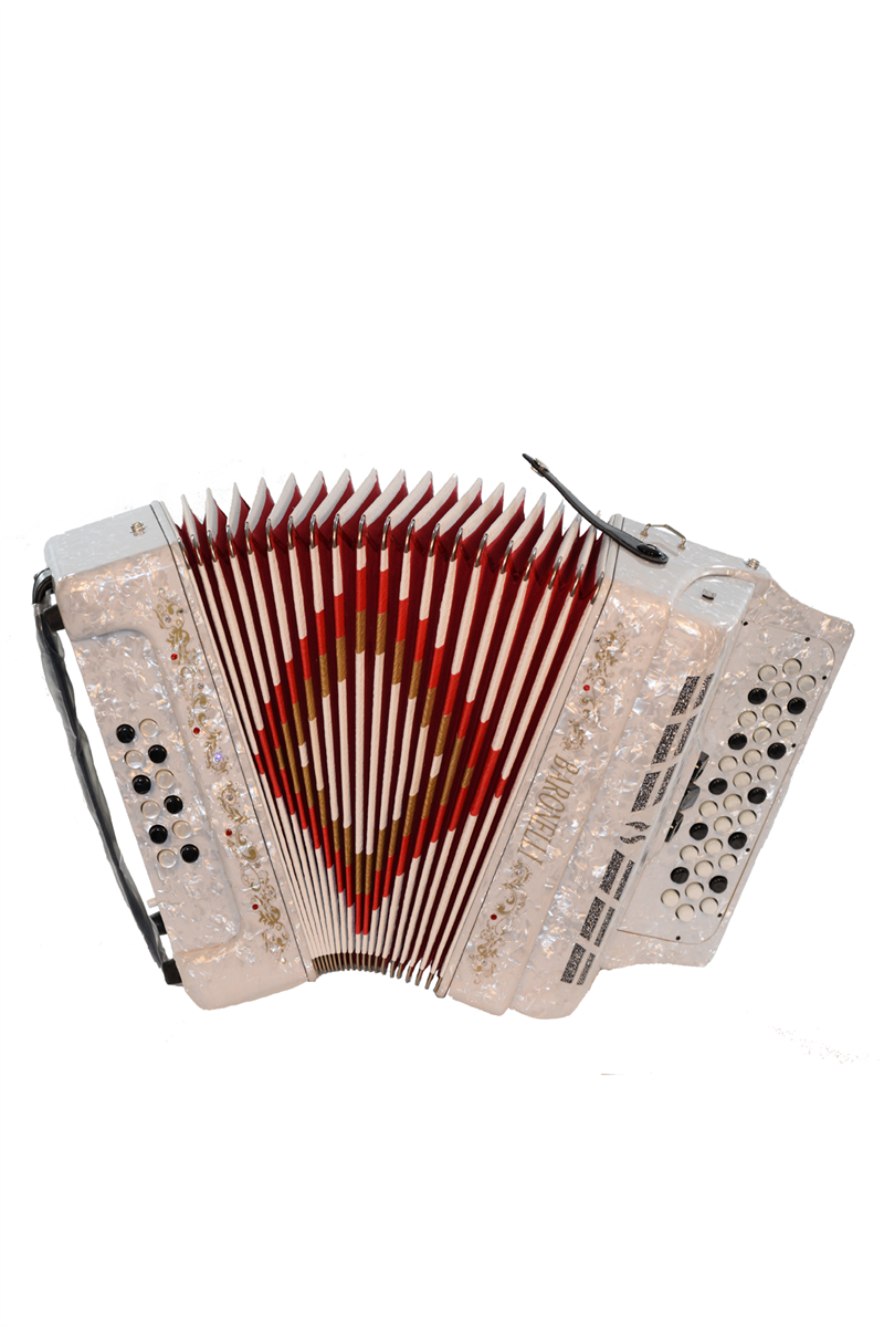 Baronelli 34 Button Accordion 12 Bass 3 Switches