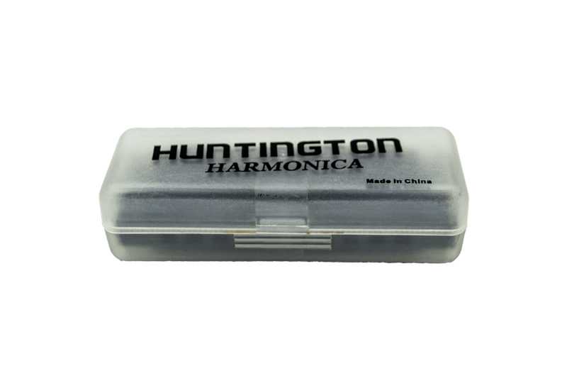 Huntington Pocket Chrome Harmonica With Case