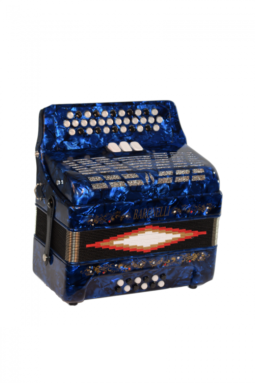 Baronelli 34 Button Accordion 12 Bass 3 Switches
