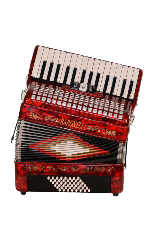 Baronelli Piano Accordion 30 Keys 48 Bass 3 Switches