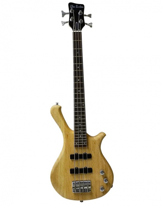 Glen Burton Half Scale Electric Bass Guitar Natural Satin Finish