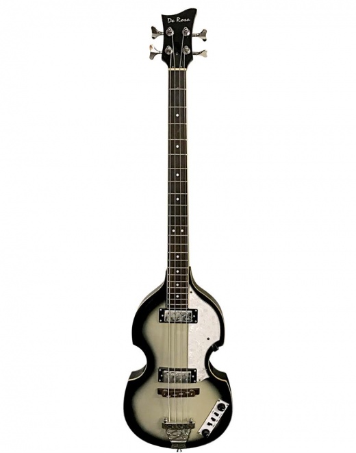 De Rosa Hollow Body Electric Violin Bass Guitar-SLB