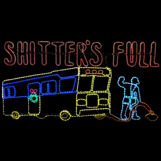 Led Roplight Signs Led Rope Light Shitter's Full Decoration - Lighted Sign - Multi-Color ...