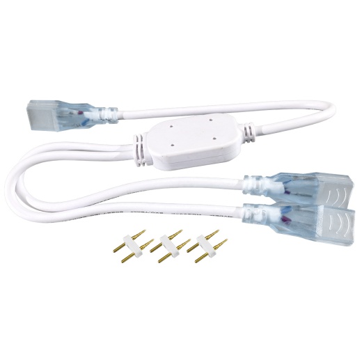 White LED Neon Strip Light Y Connector