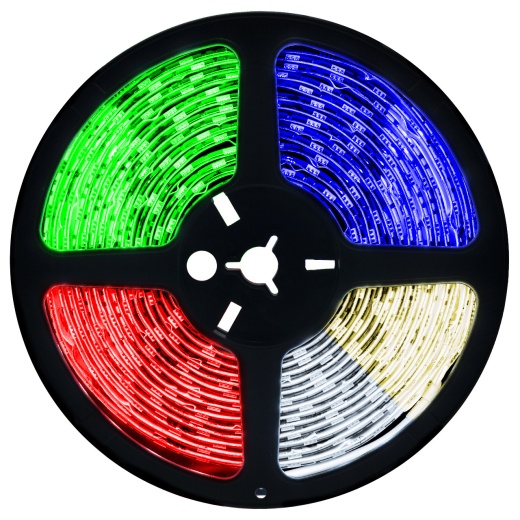 RGBW Color Changing LED Strip Light - 16.4 Feet, 12 Volt, High Output, IP65 Outdoor Use