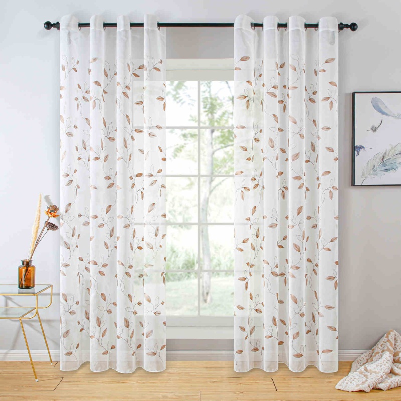 Sheer Curtain Panel White Window Treatments;* Dolce Mela - On Sale Now * - Dolce Mela - Valencia