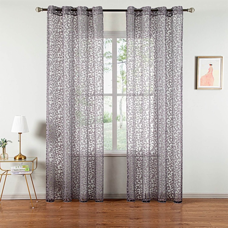 Sheer Curtain Panel Window Treatment - Dolce Mela - Artemis