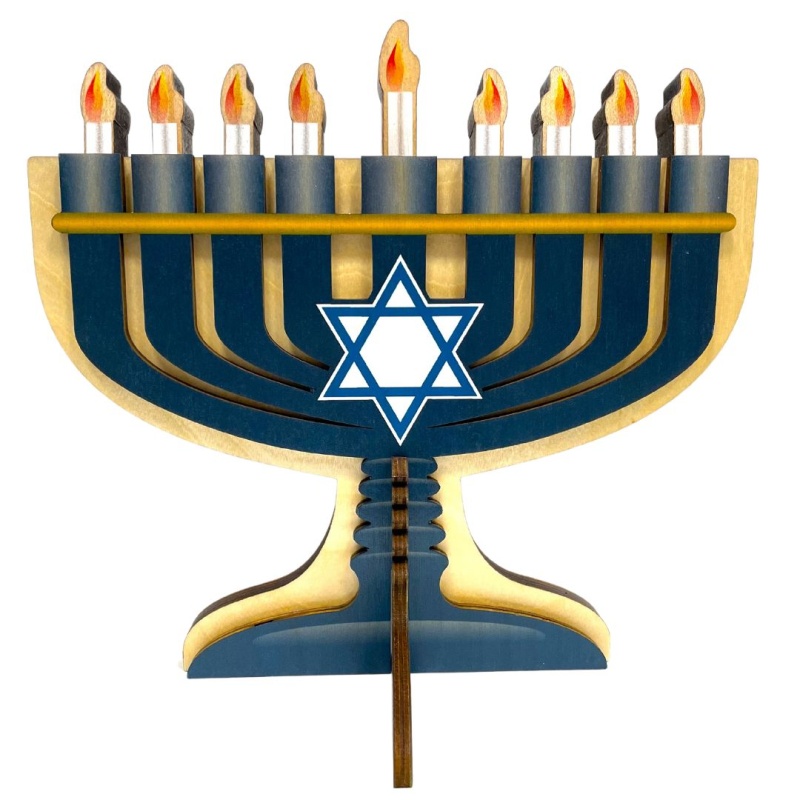 Wooden Toy Menorah by Maple Landmark